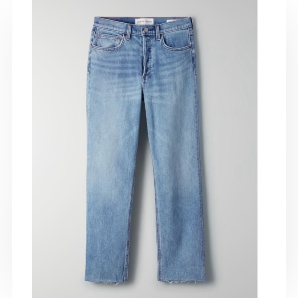 Denim Forum Arlo High Rise Straight Leg Jean